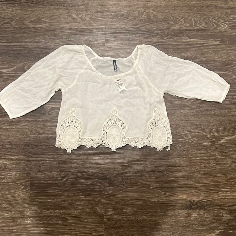 Full Tilt Crochet Inset Top